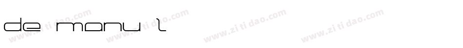 de Manu 2字体转换